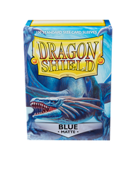 Dragon Shield Sleeves - Matte Blue (100) | Viridian Forest