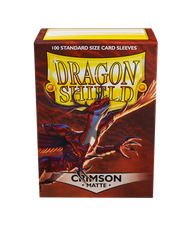 Dragon Shield Sleeves - Matte Crimson (100) | Viridian Forest
