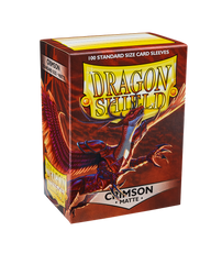 Dragon Shield Sleeves - Matte Crimson (100) | Viridian Forest