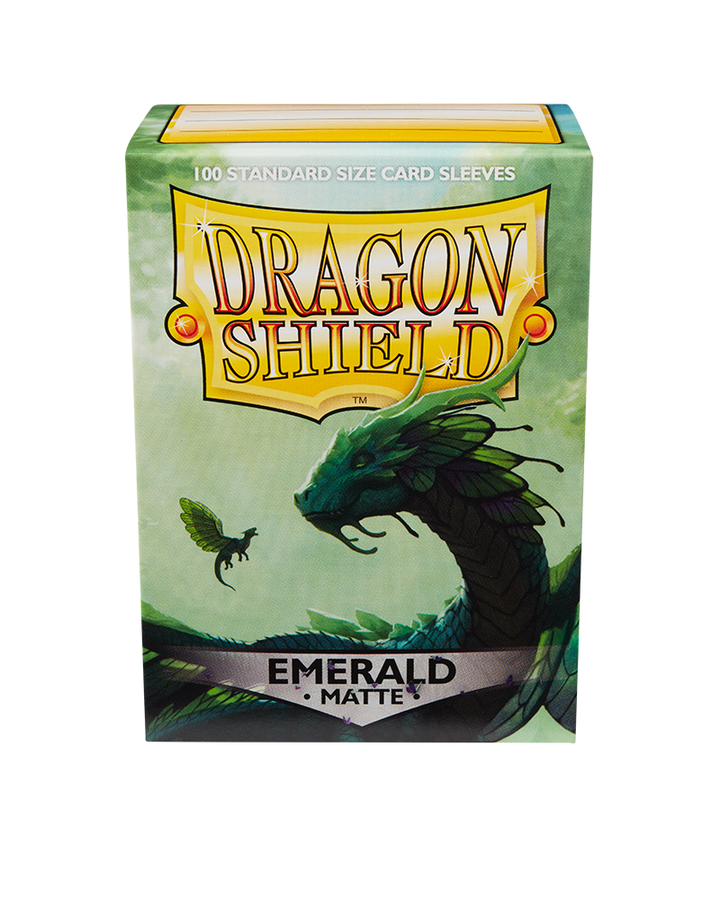 Dragon Shield Sleeves - Matte Emerald  (100) | Viridian Forest