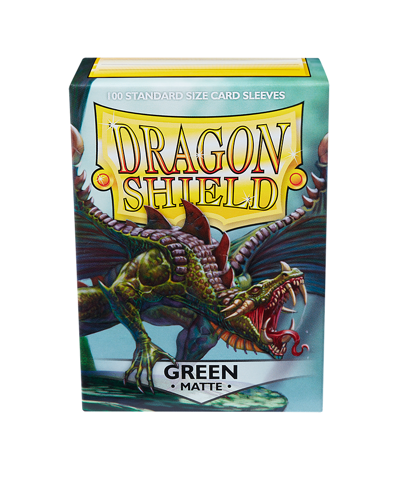 Dragon Shield Sleeves - Matte Green (100) | Viridian Forest