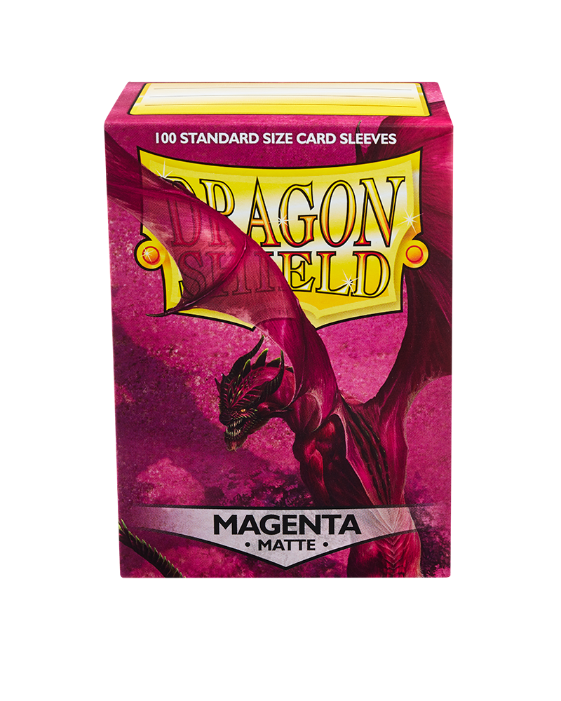 Dragon Shield Sleeves - Matte Magenta (100) | Viridian Forest