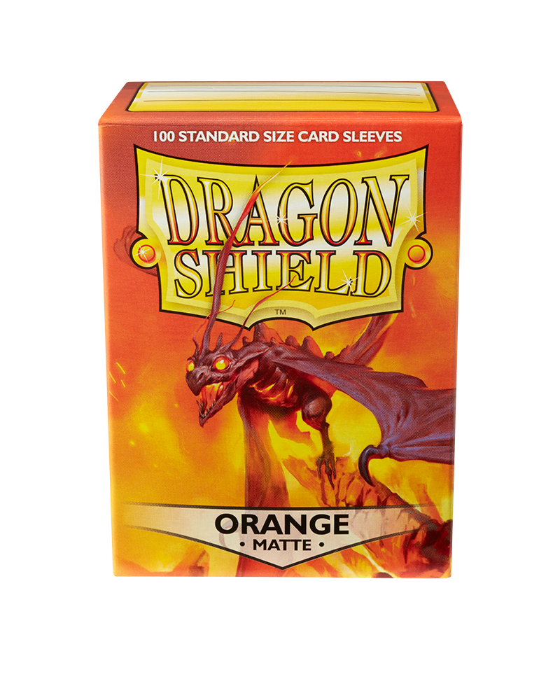 Dragon Shield Sleeves - Matte Orange (100) | Viridian Forest