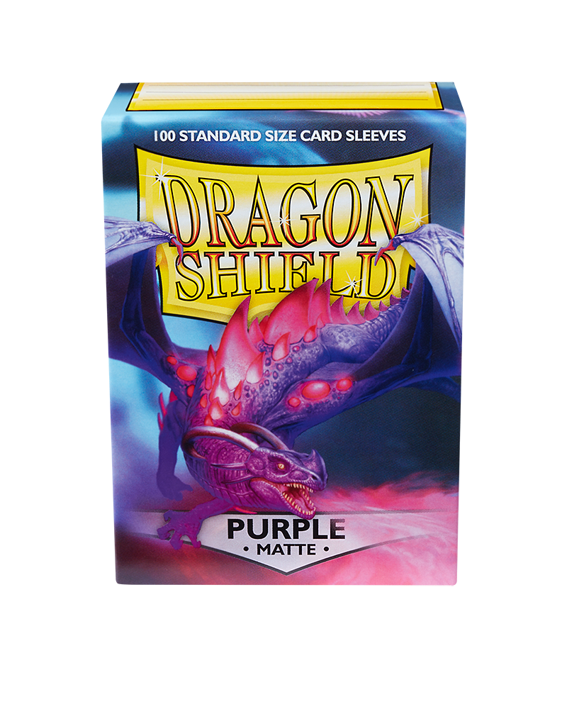 Dragon Shield Sleeves - Matte Purple (100) | Viridian Forest