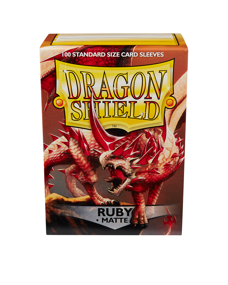 Dragon Shield Sleeves - Matte Ruby (100) | Viridian Forest