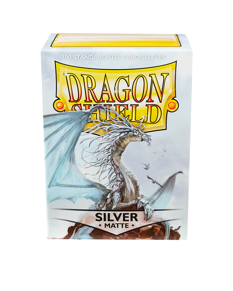 Dragon Shield Sleeves - Matte Silver (100) | Viridian Forest
