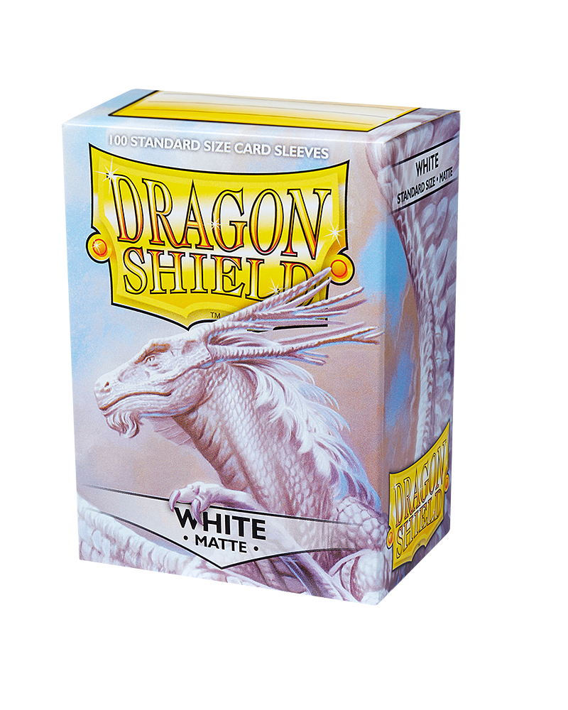 Dragon Shield Sleeves - Matte White (100) | Viridian Forest
