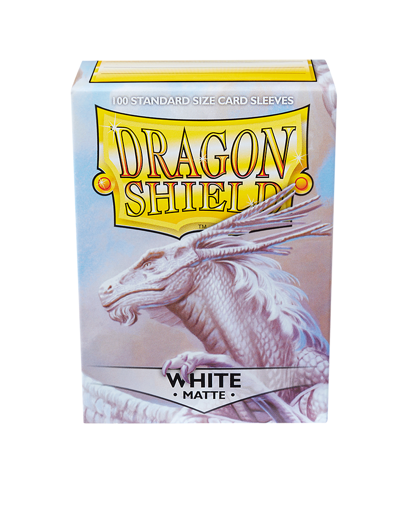 Dragon Shield Sleeves - Matte White (100) | Viridian Forest