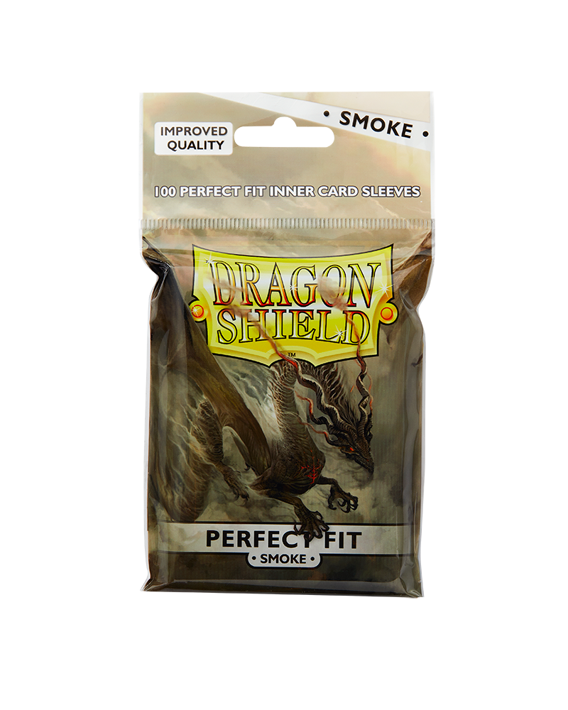 Dragon Shield Sleeves - Perfect Fit - Smoke (100) | Viridian Forest