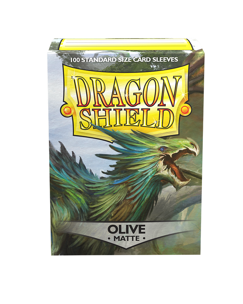 Dragon Shield Sleeves - Matte Olive (100) | Viridian Forest