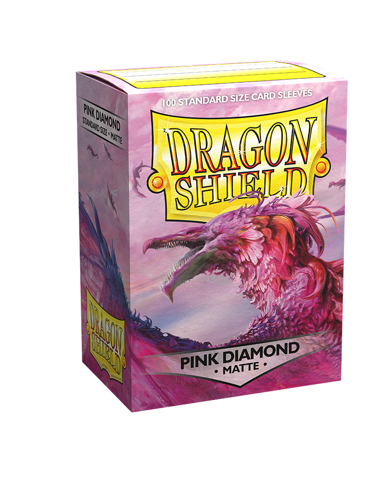 Dragon Shield Sleeves - Matte Pink Diamond (100) | Viridian Forest