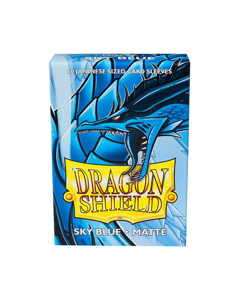 Dragon Shield Sleeves - Matte Sky Blue Japanese Size (60) | Viridian Forest