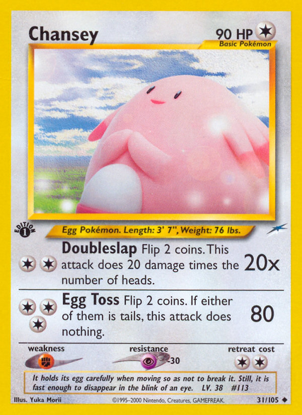 Chansey (31/105) [Neo Destiny 1st Edition] | Viridian Forest