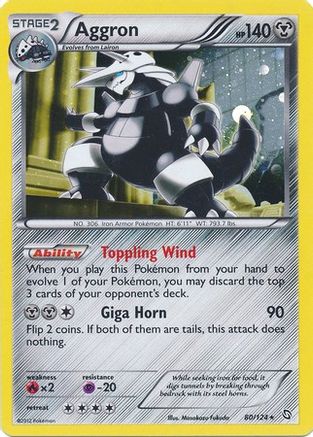 Aggron (80/124) (Cosmos Holo) [Black & White: Dragons Exalted] | Viridian Forest