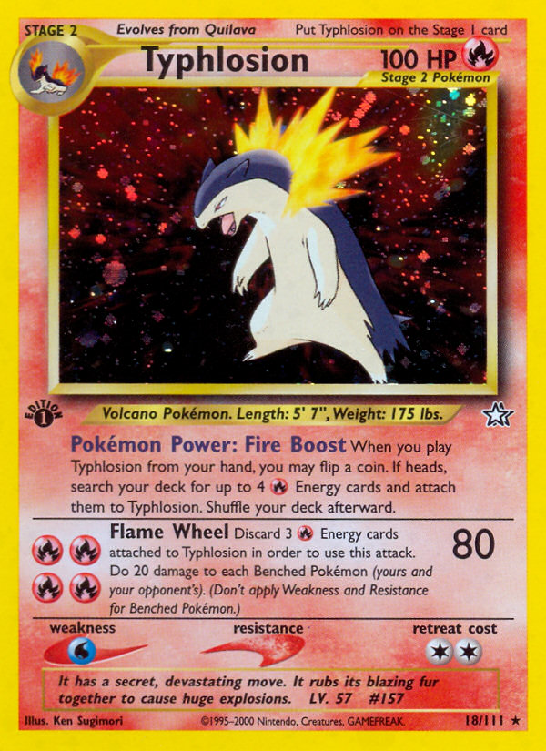 Typhlosion (18/111) [Neo Genesis 1st Edition] | Viridian Forest