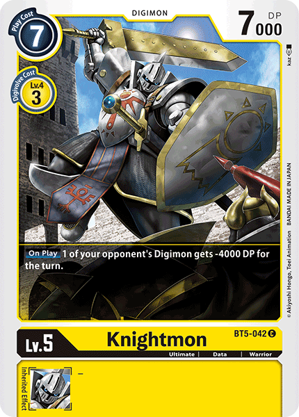 Knightmon - BT5-042 C - Battle of Omni | Viridian Forest