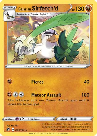 Galarian Sirfetch'd (095/192) (Theme Deck Exclusive) [Sword & Shield: Rebel Clash] | Viridian Forest