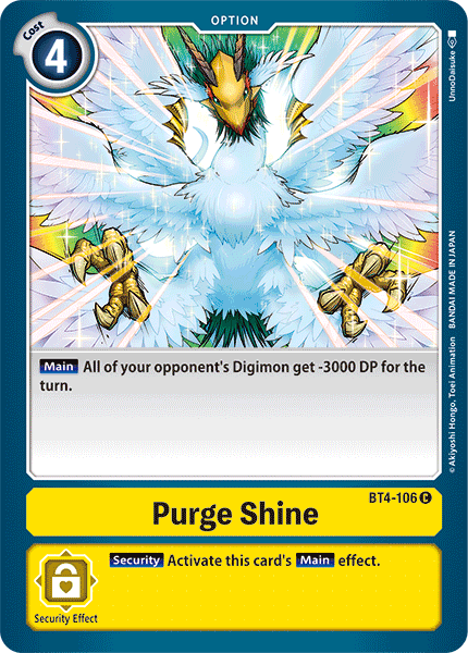 Purge Shine - BT4-106 C - Great Legend | Viridian Forest