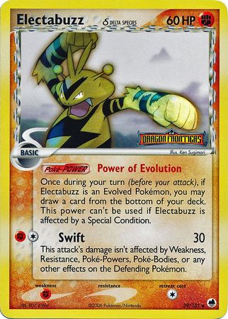 Electabuzz (29/101) (Delta Species) (Stamped) [EX: Dragon Frontiers] | Viridian Forest
