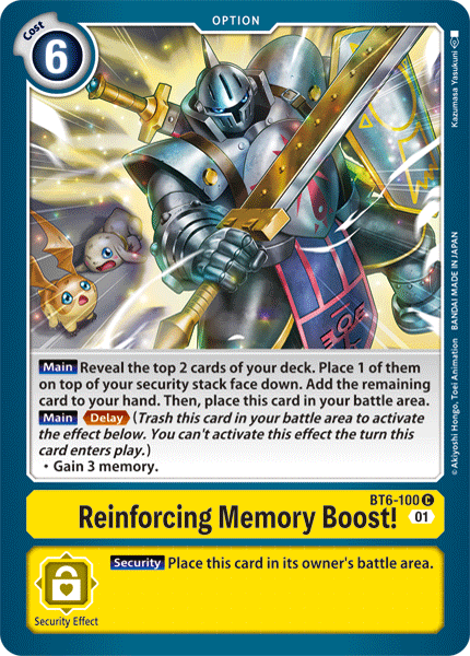 Reinforcing Memory Boost! - BT6-100 C - Double Diamond | Viridian Forest