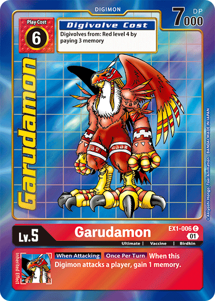 Garudamon (Alternate Art) - EX1-006 C - EX01 Classic Collection | Viridian Forest