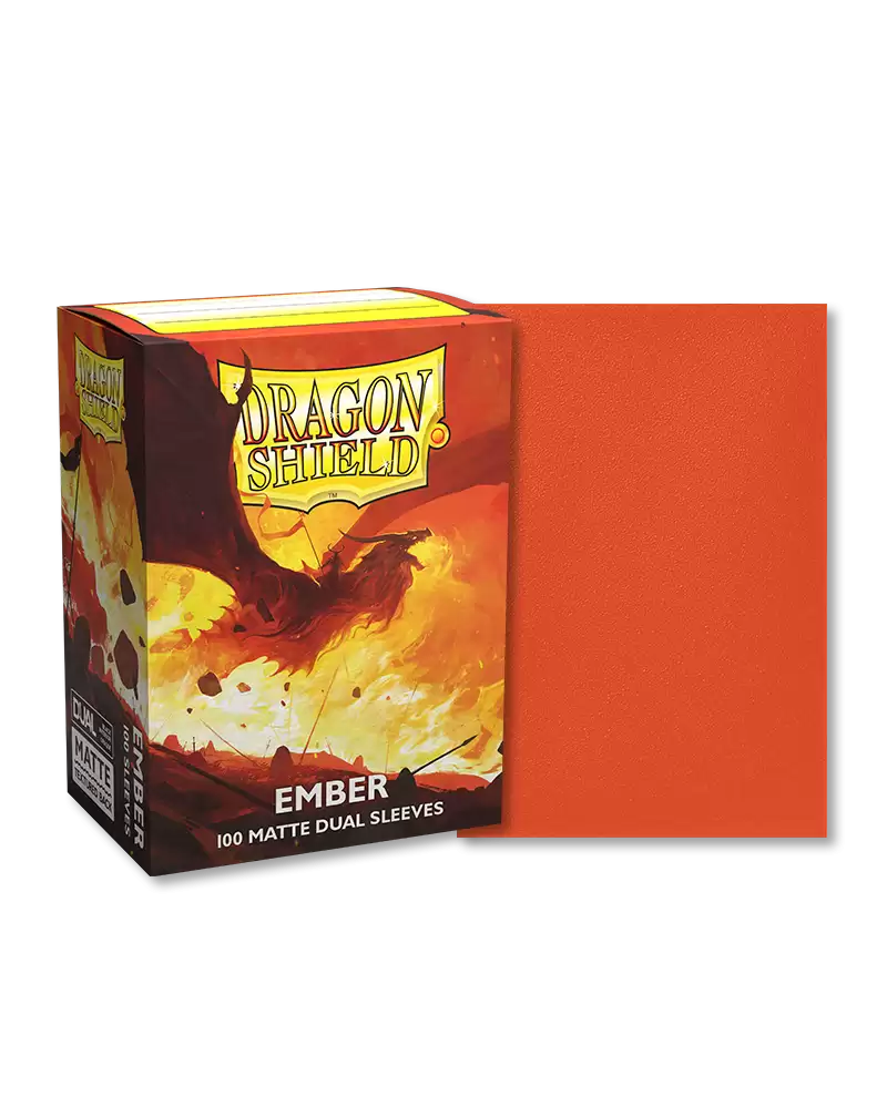 Dragon Shield Sleeves - Matte Duel Sleeves - Ember (100) | Viridian Forest