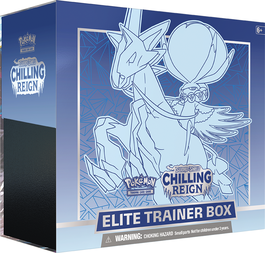 POKÉMON TRADING CARD GAME - SWSH06 - CHILLING REIGN - ELITE TRAINER BOX - ICE RIDER CALYREX | Viridian Forest