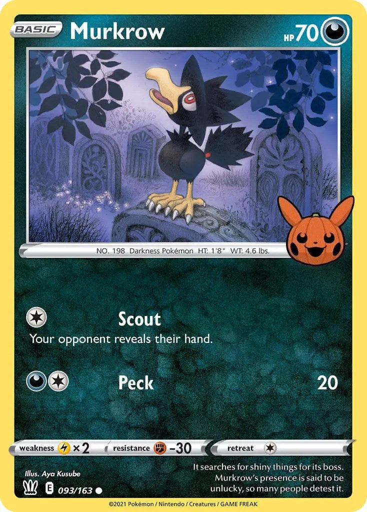 Murkrow (093/163) [Trick or Trade] | Viridian Forest