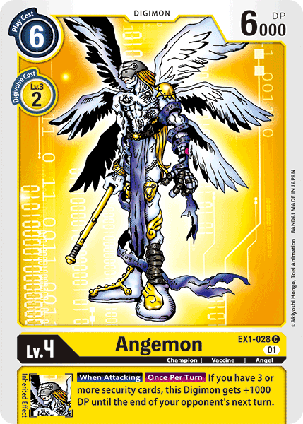 Angemon - EX1-028 C - EX01 Classic Collection | Viridian Forest