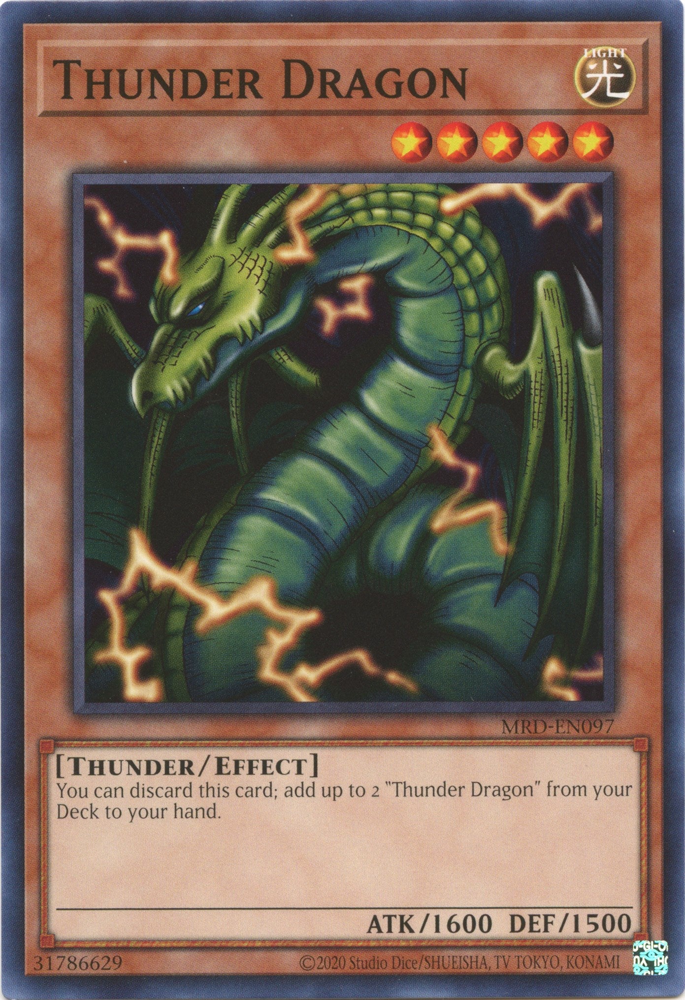 Thunder Dragon (25th Anniversary) [MRD-EN097] Common | Viridian Forest