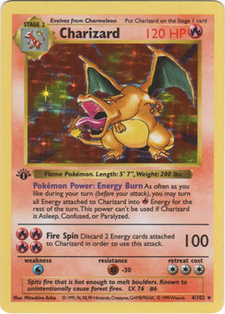 Charizard (4/102) [Base Set 1st Edition] | Viridian Forest