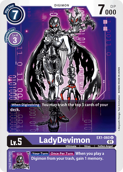 LadyDevimon - EX1-060 U - EX01 Classic Collection | Viridian Forest