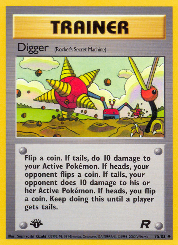 Digger (75/82) [Team Rocket 1st Edition] | Viridian Forest