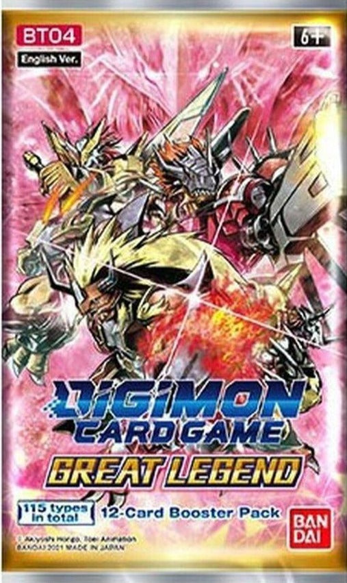 DIGIMON CARD GAME - BT04 GREAT LEGEND - BOOSTER PACK | Viridian Forest